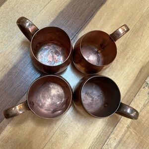 Copper Moscow Mule Mugs Set